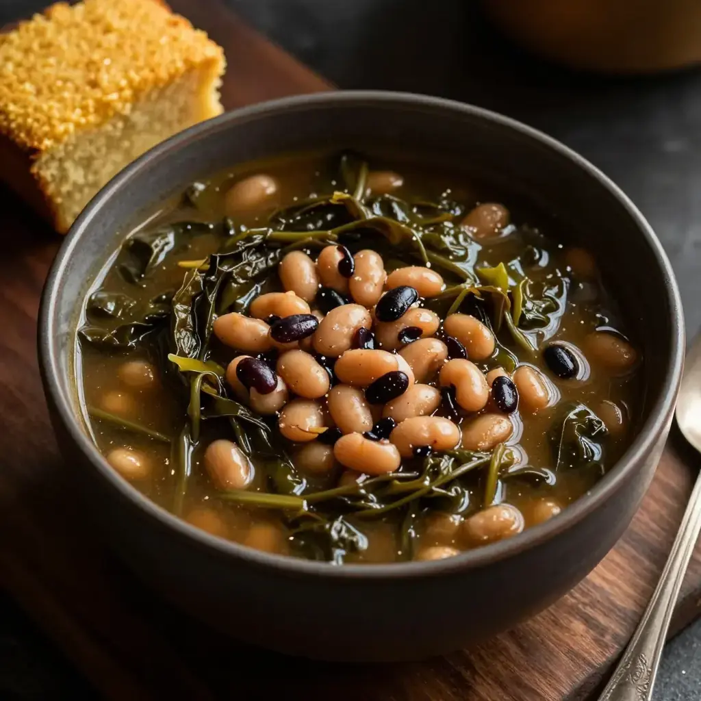 Collard Green and Black-Eyed Pea Soup