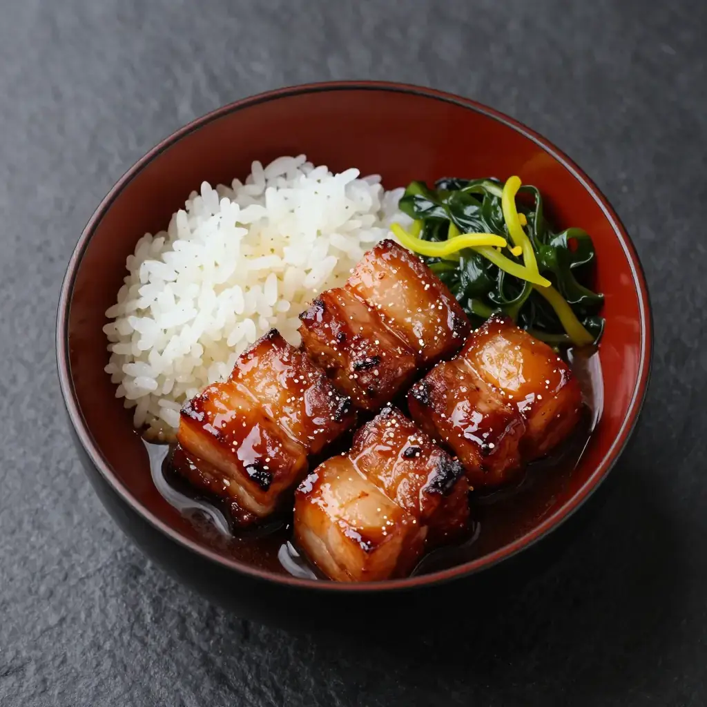 Buta no Kakuni (豚の角煮 — Japanese Braised Pork Belly Cubes)