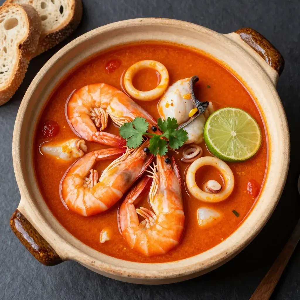 Caldero de Mariscos Cubano (Cuban Slow-Braised Seafood Stew)