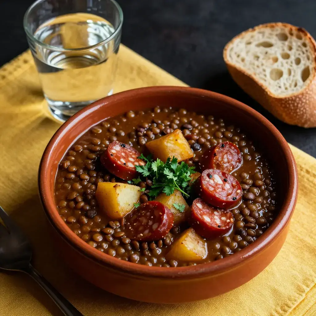 Potaje de Lentejas Cubano (Cuban Spiced Lentil and Chorizo Stew)