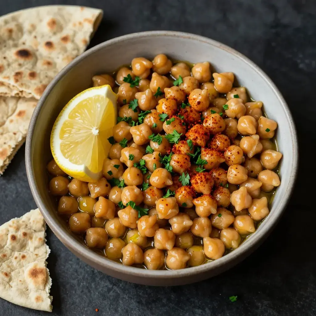 Balila (بليلة — Lebanese Warm Chickpea Breakfast Bowl with Cumin and Lemon)