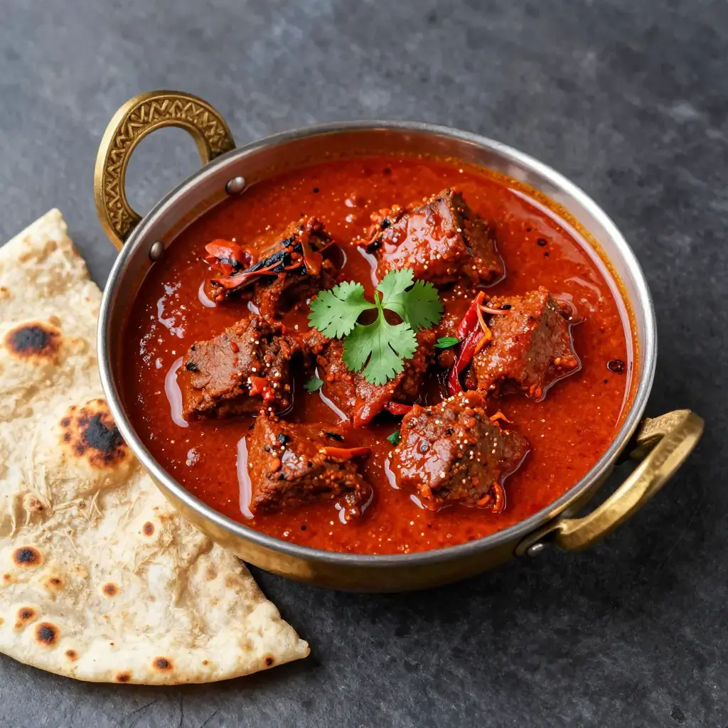 Laal Maas (लाल माँस — Rajasthani Fiery Red Mutton Curry)