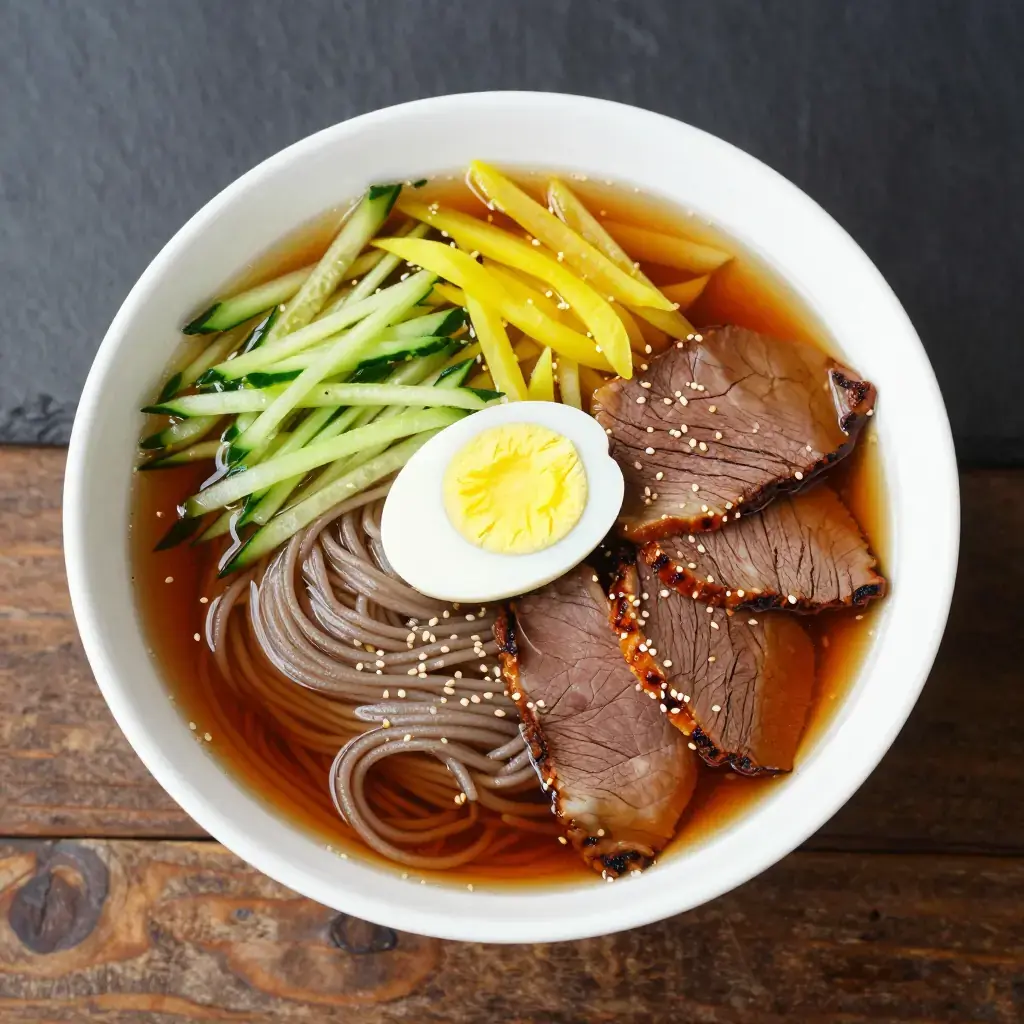 Yan Ji Leng Mian (延吉冷面 — Yanbian Korean-Chinese Cold Buckwheat Noodles)