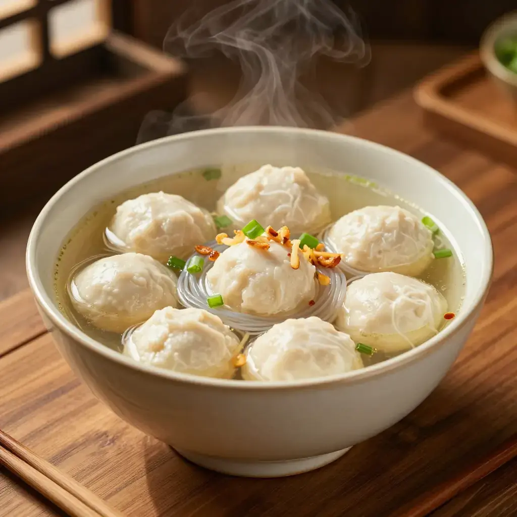 Fu Ding Yu Wan Tang (福鼎鱼丸汤 — Fuding Bouncy Fish Ball Soup)