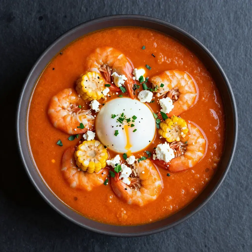 Chupe de Camarones (Peruvian Creamy Shrimp Chowder from Arequipa)