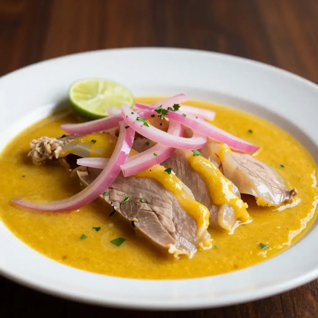 Sarsa de Patitas (Peruvian Chilled Trotter and Onion Salad)