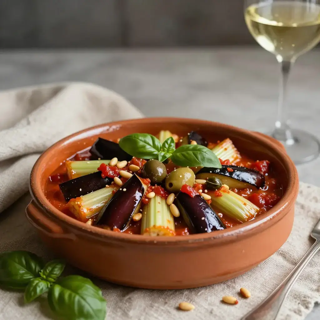 Caponata (Caponata — Sicilian Sweet-and-Sour Aubergine Relish)