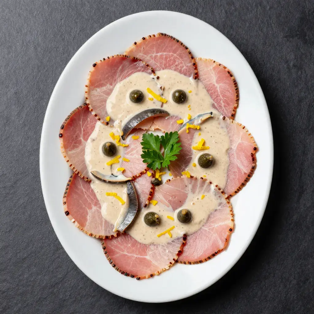 Vitello Tonnato (Vitello Tonnato — Piedmontese Cold Veal with Tuna and Caper Sauce)