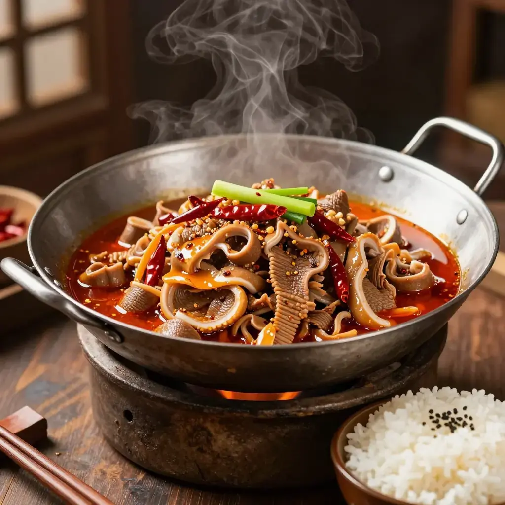 Xiang La Niu Za (湘辣牛杂 — Hunan Spicy Stir-Fried Beef Offal)