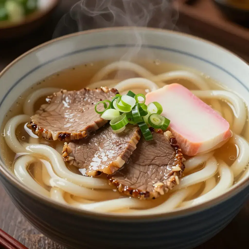 Niku Udon (肉うどん — Japanese Beef Udon Noodle Soup)