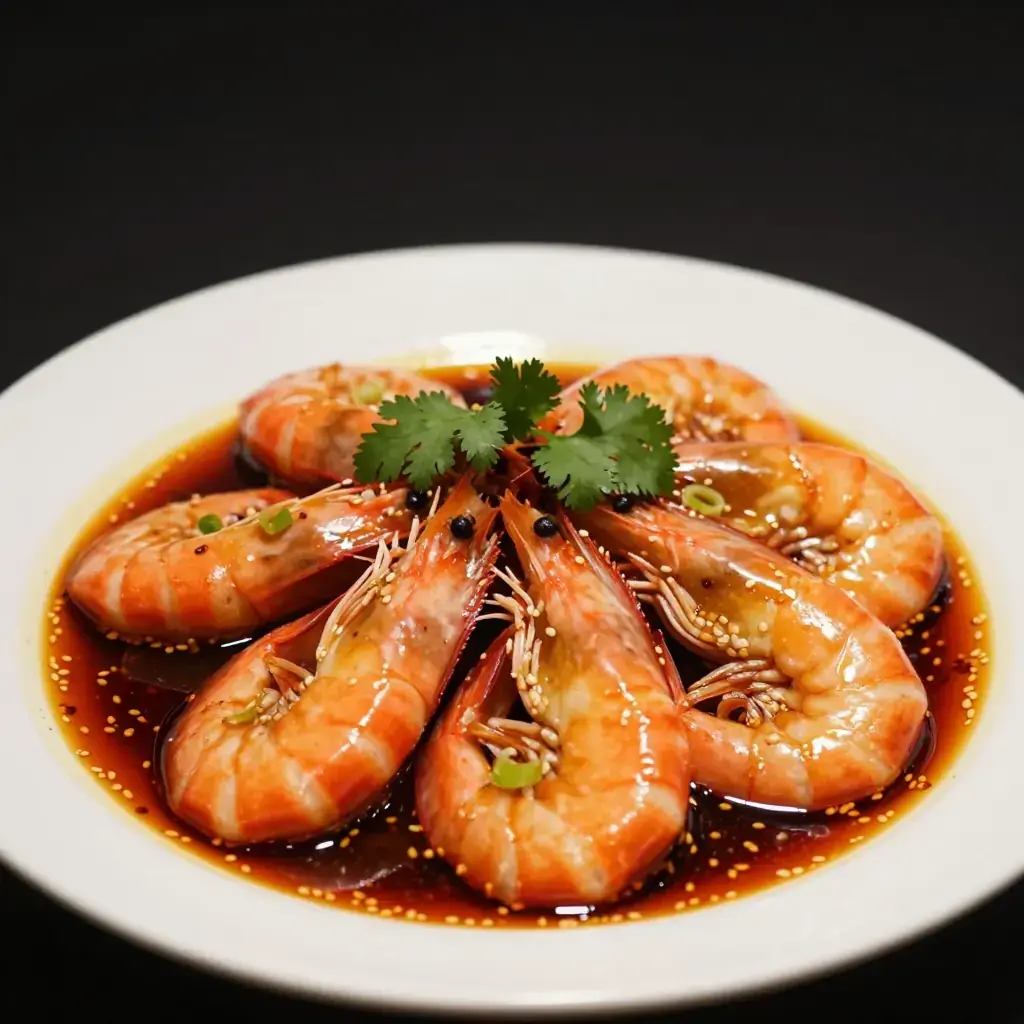 Sichuan Kou Shui Xia (口水虾 — Sichuan Saliva-Inducing Poached Prawns in Chilli Oil)