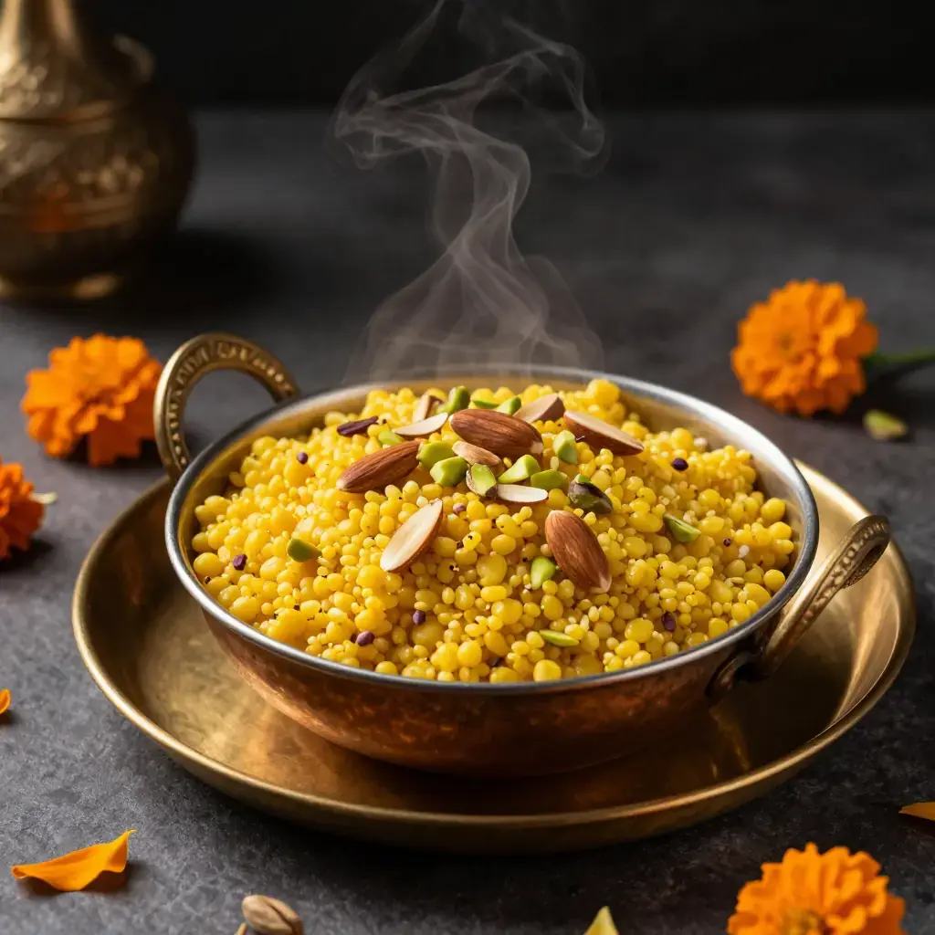 Moong Dal Halwa (मूंग दाल हलवा — North Indian Lentil Fudge Pudding)