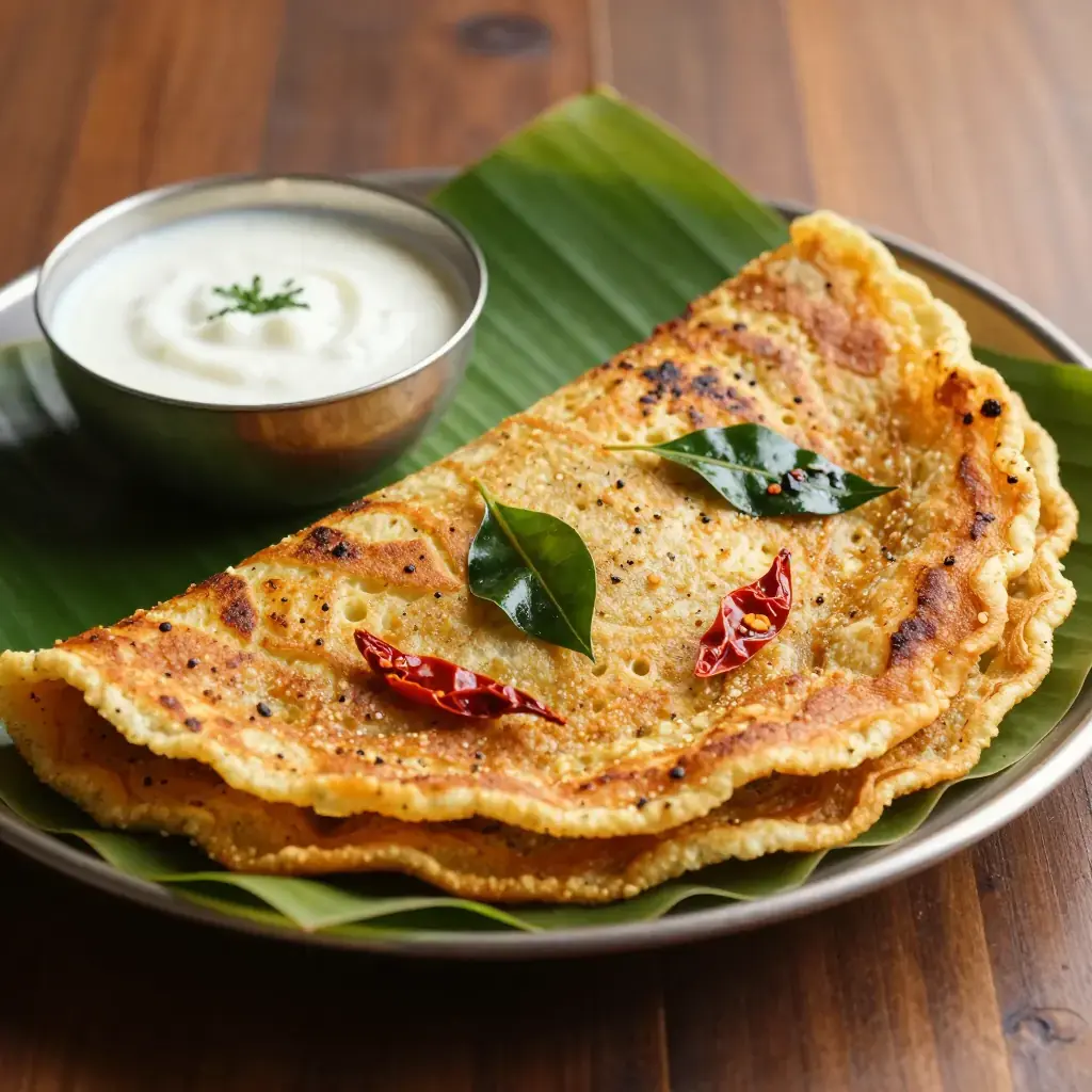 Adai (அடை — South Indian Lentil and Rice Crepe)
