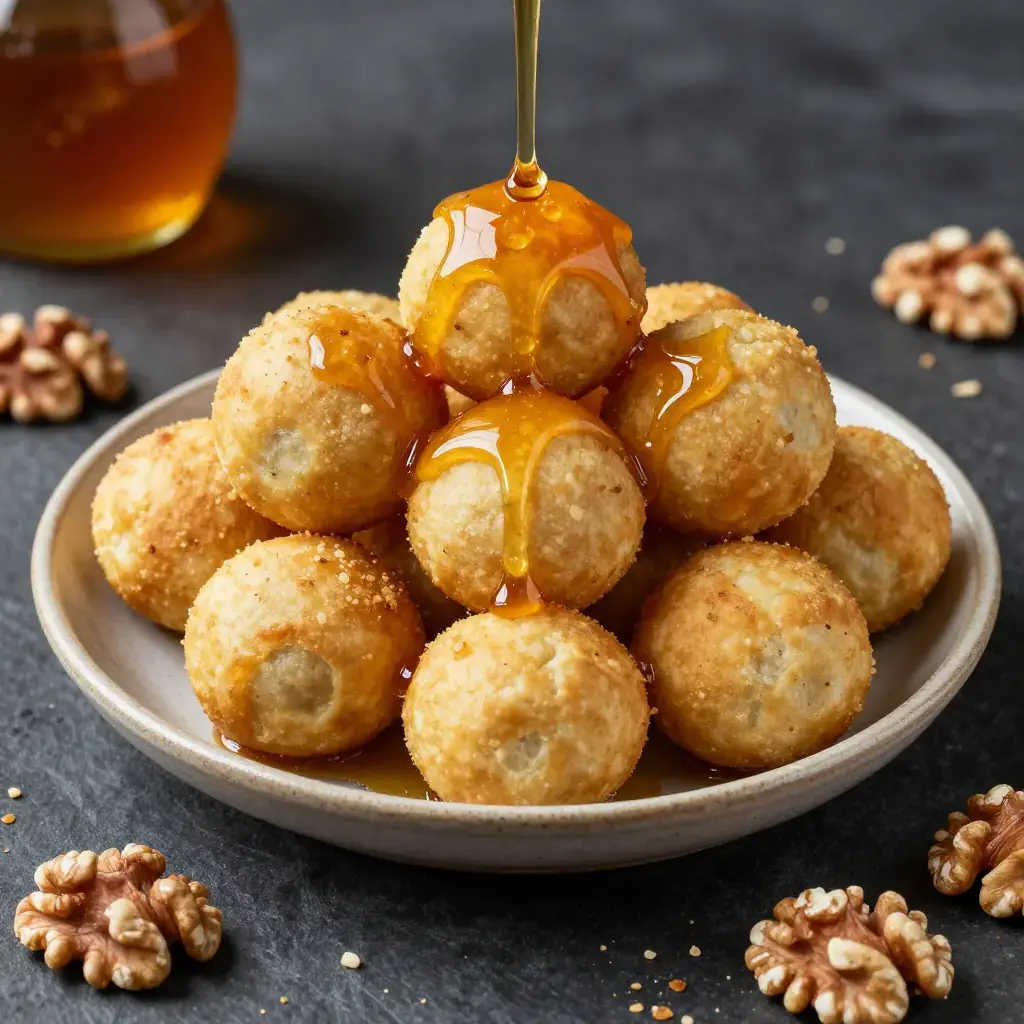 Tatara (ტატარა — Georgian Deep-Fried Honey Dough Balls)