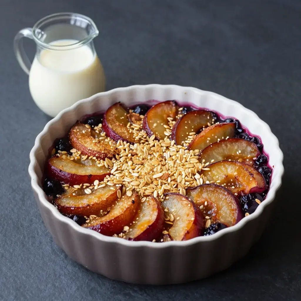 Smulpaj med Plommon (Swedish Plum Crumble)