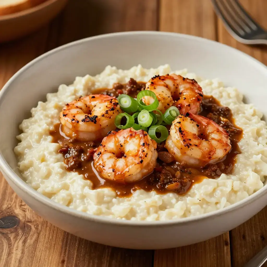 Shrimp and Grits (南方虾仁玉米糊)