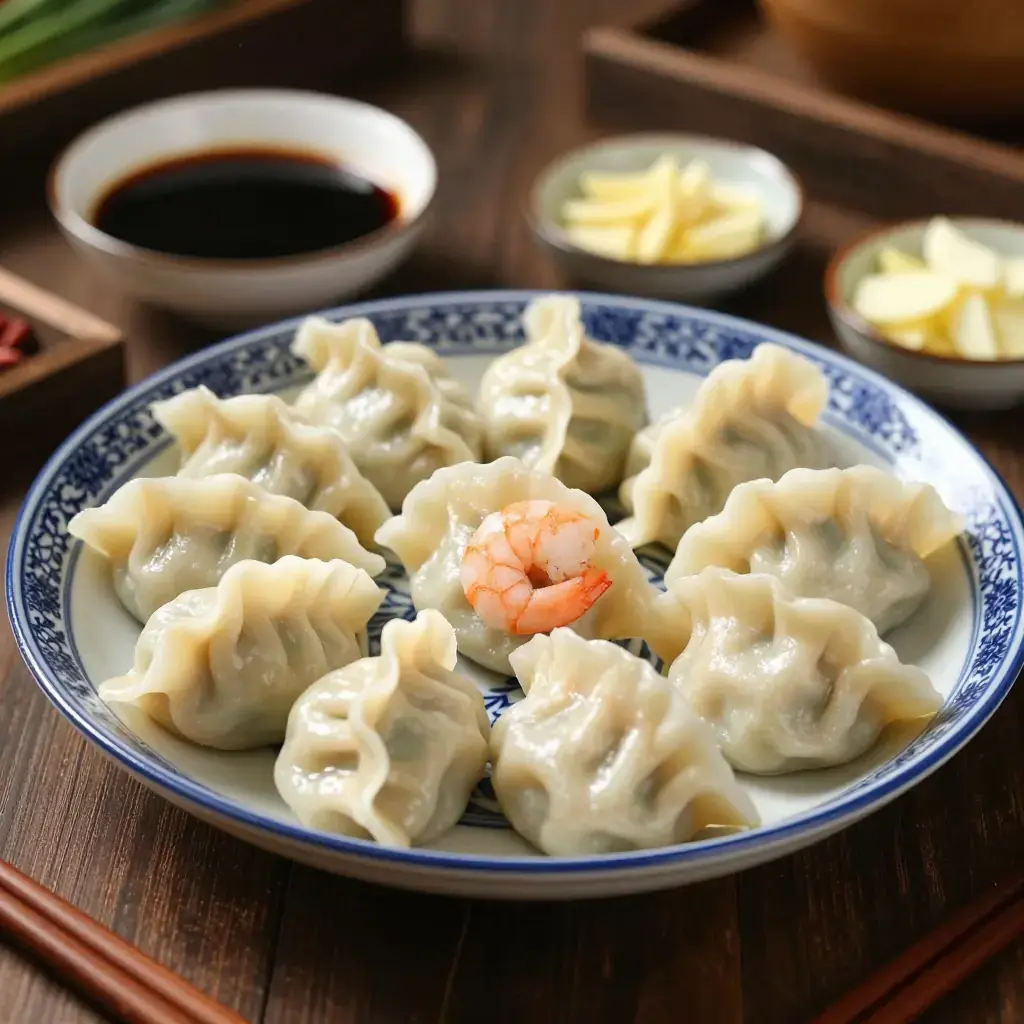 Dongbei San Xian Jiaozi (东北三鲜饺子 — Dongbei Three-Fresh Dumplings)