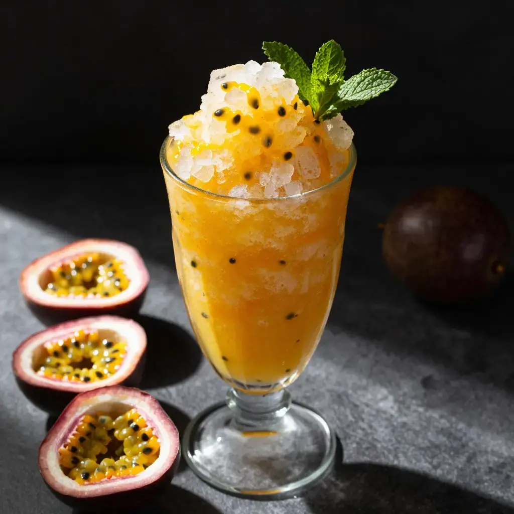 Granizado de Maracuyá (Peruvian Passion Fruit Granita)
