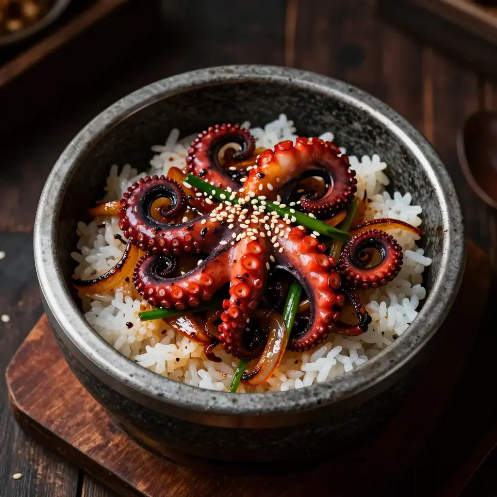 Nakji Bokkeum (낙지볶음 — Korean Spicy Stir-Fried Octopus)