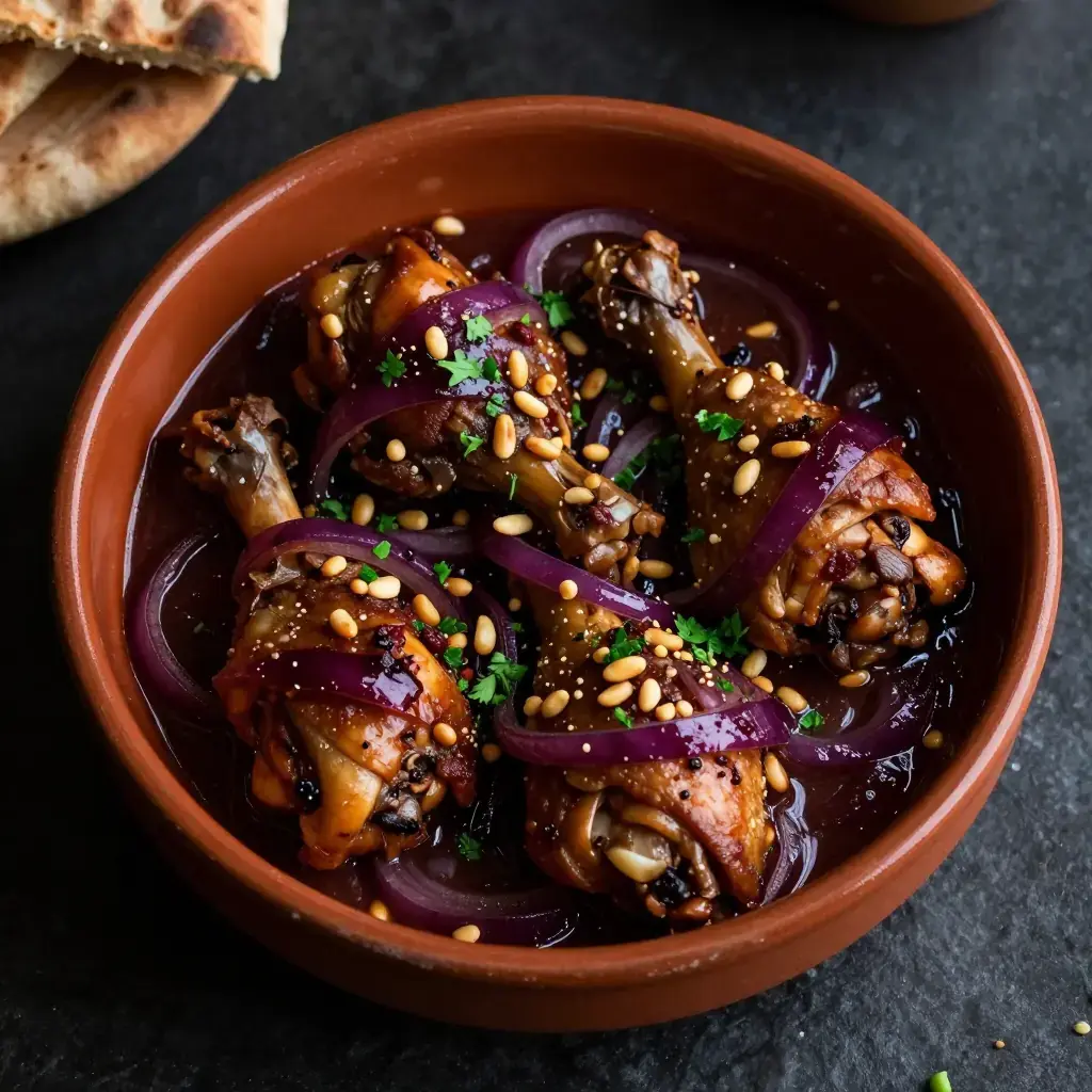 Djaj bi Sumac wa Basal (دجاج بالسماق والبصل — Lebanese Sumac-Braised Chicken with Onions)
