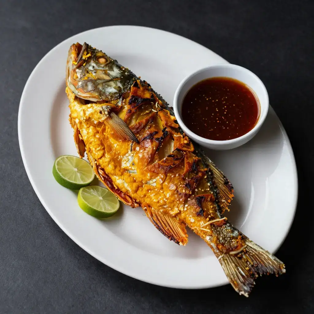 Pla Thod Kamin (ปลาทอดขมิ้น)