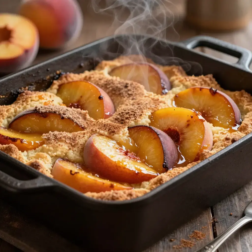 Southern Peach Cobbler (Deep-Dish Georgia Peach Cobbler)