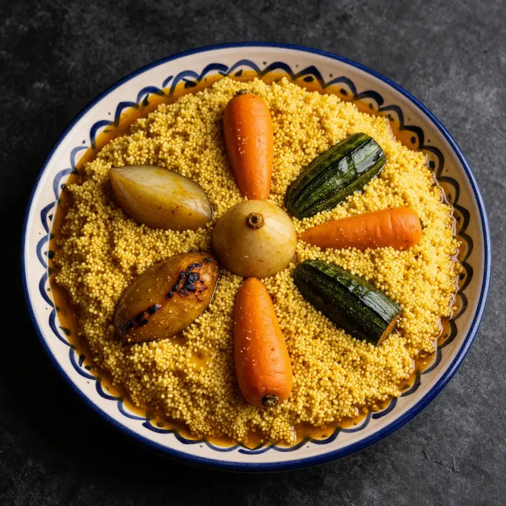Couscous bil Khodra Sab'a (Moroccan Seven-Vegetable Couscous)