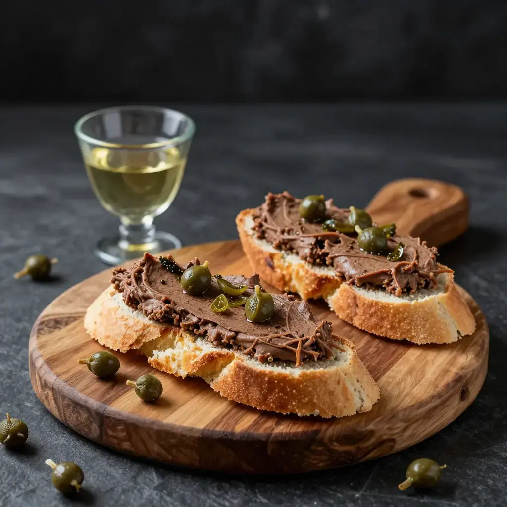 Crostini di Fegatini (Tuscan Chicken Liver Crostini)