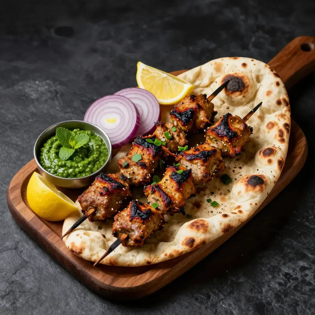 Seekh Kebab Naan Rolls (सीख कबाब नान रोल्स)