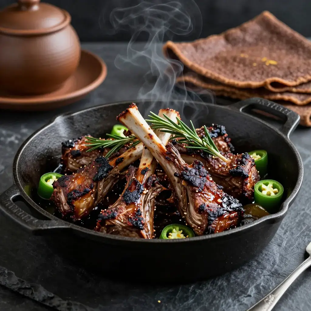 Derek Tibs (ደረቅ ጥብስ — Ethiopian Dry-Fried Spiced Meat)