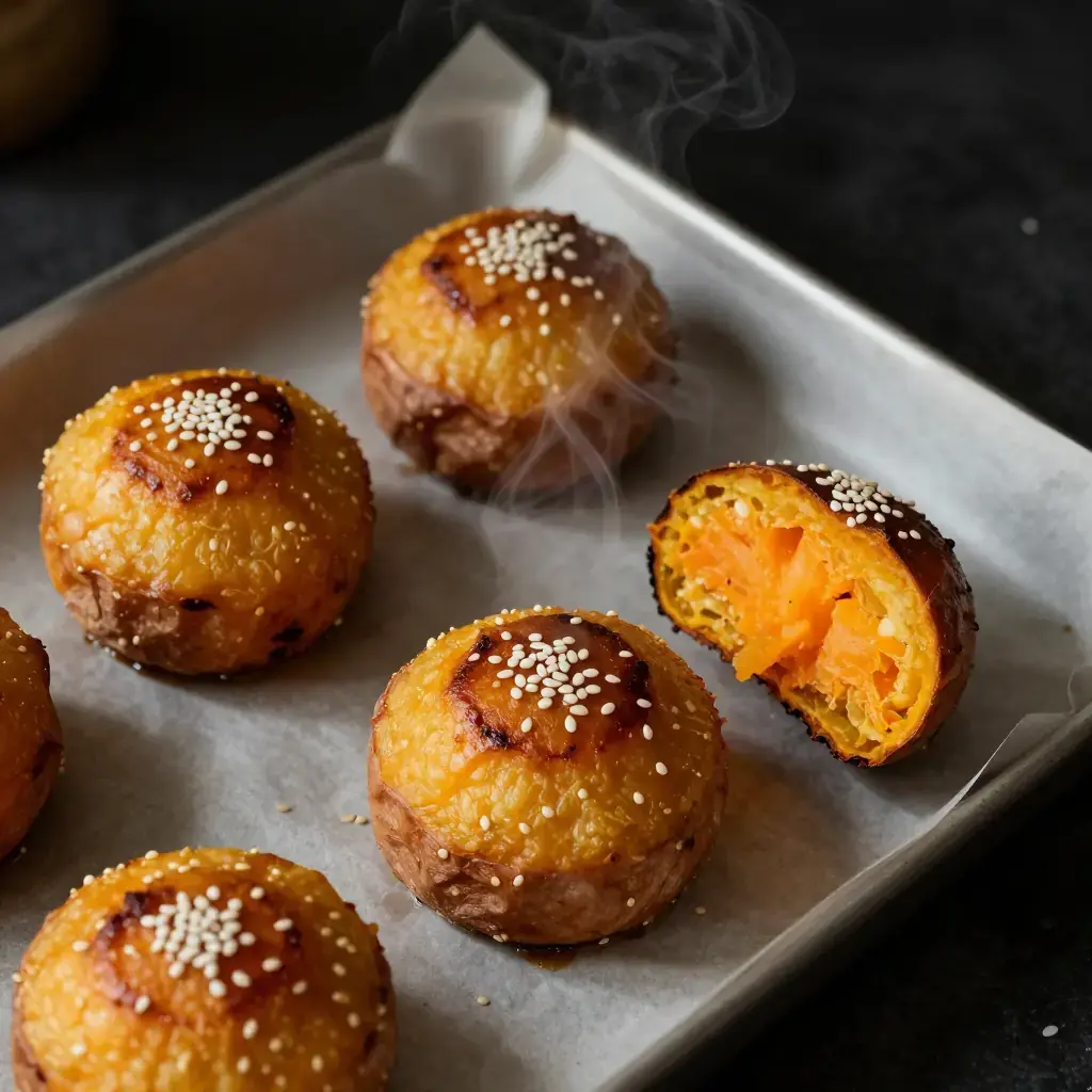 Dongbei Kaodi Gua Bing (东北烤地瓜饼 — Dongbei Baked Sweet Potato Cakes)