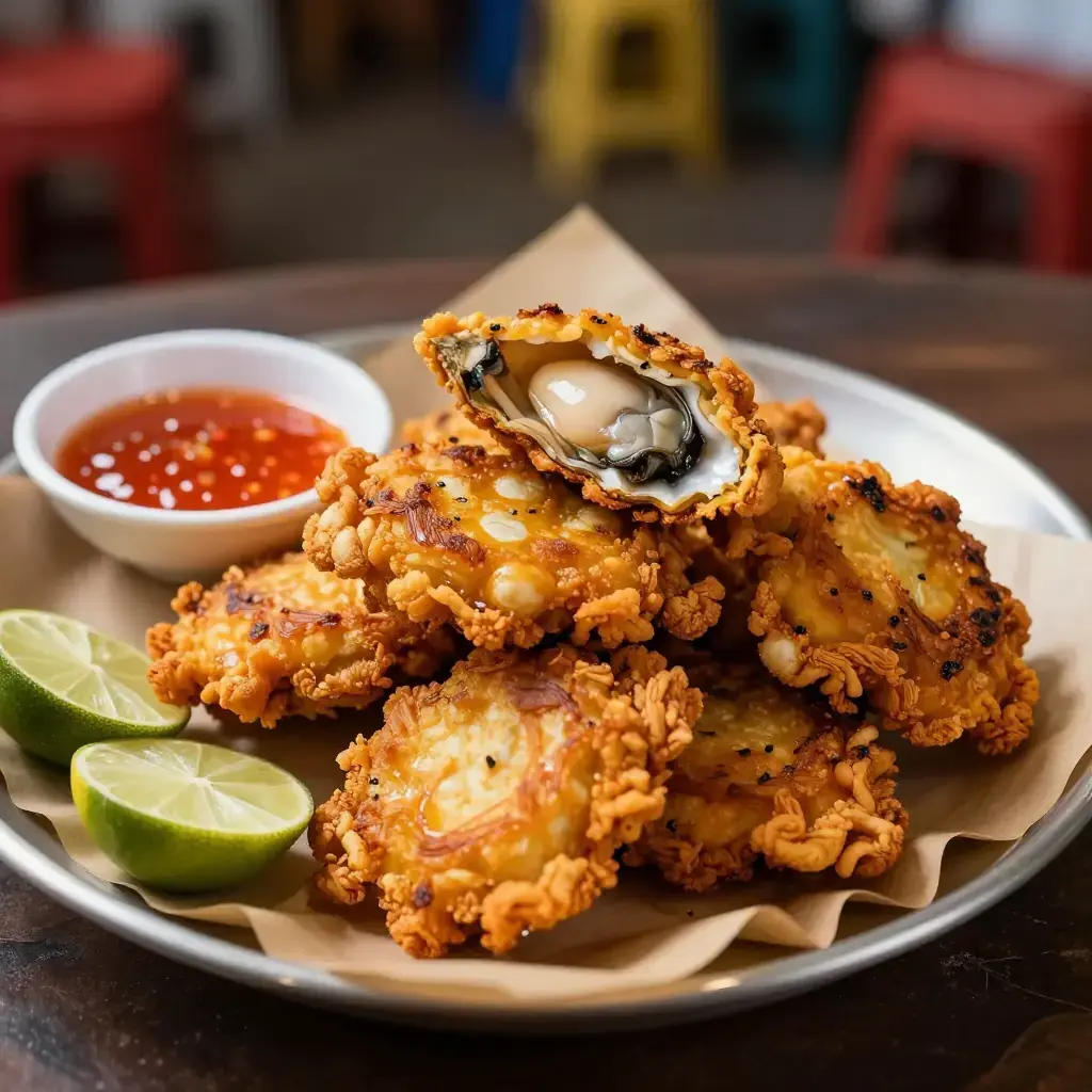 Fujian Zha Caoli (福建炸草里 — Fujian Deep-Fried Oyster Fritters)