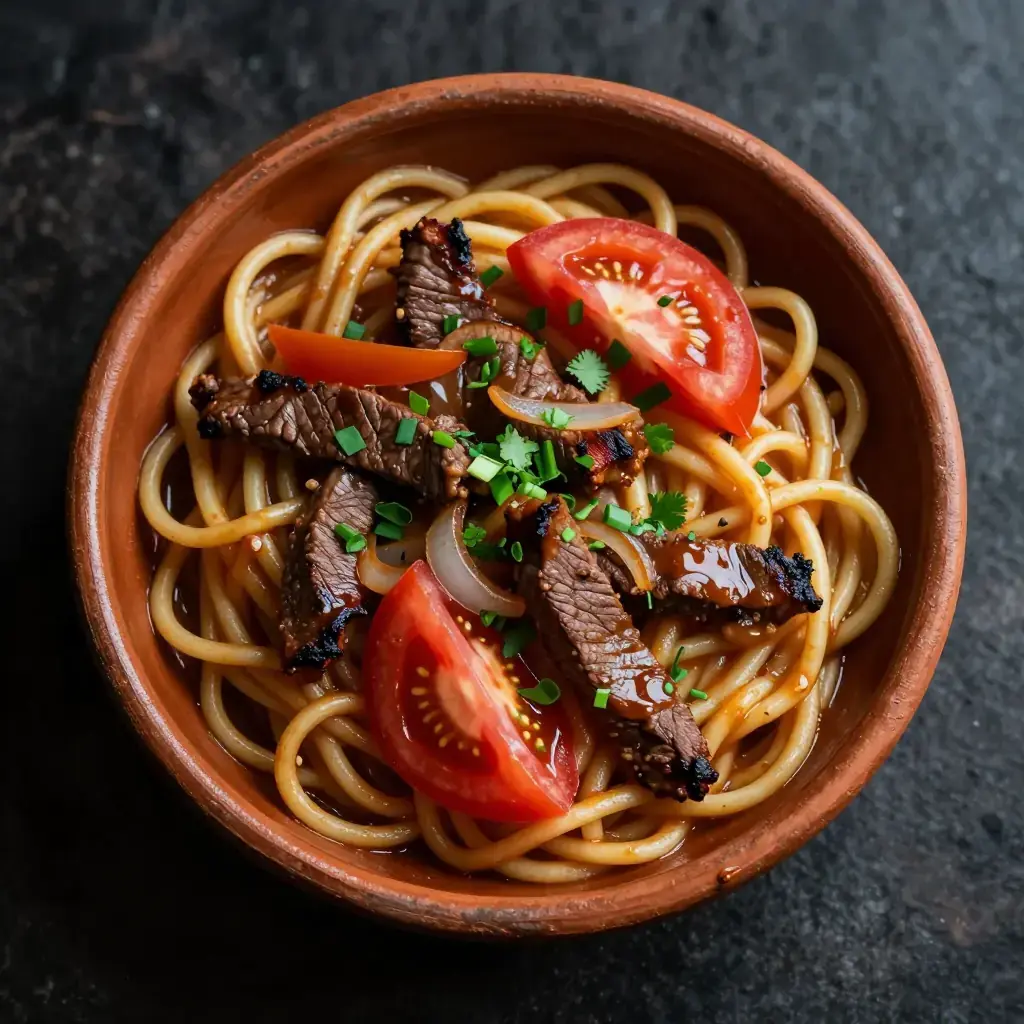 Tallarin Saltado (Tallarin Saltado — Peruvian Chifa Stir-Fried Noodles)
