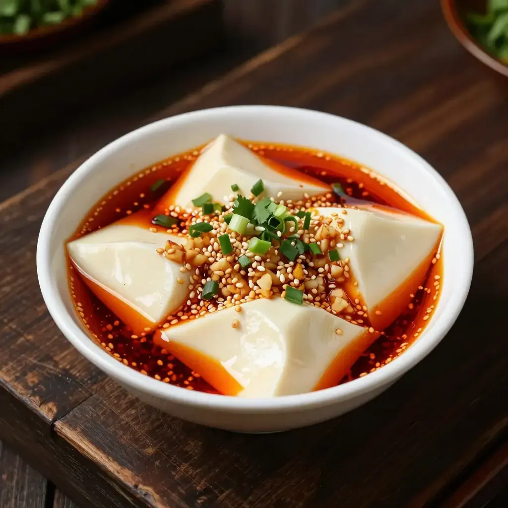 Sichuan Dou Hua (四川豆花 — Sichuan Silken Tofu in Spiced Chilli Oil)