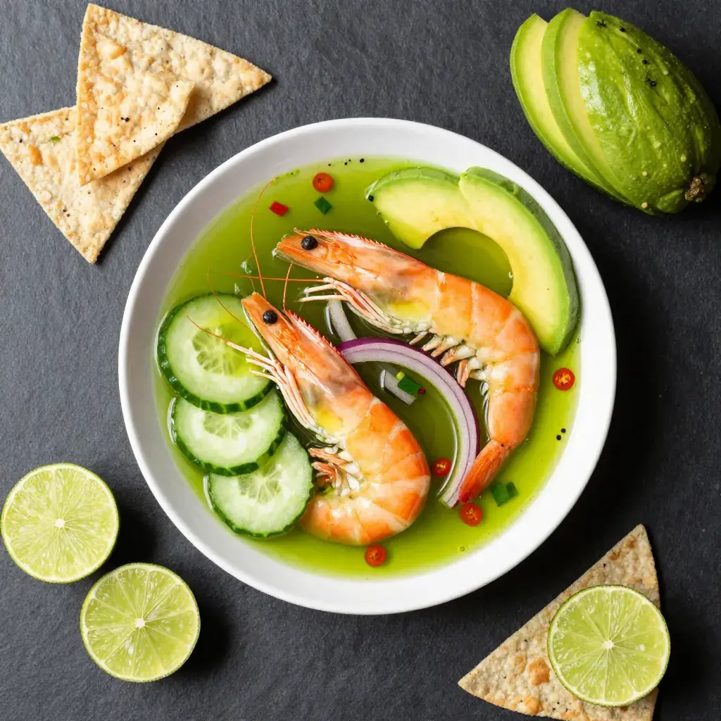 Aguachile de Camarón (Mexican Prawn in Lime and Chilli)