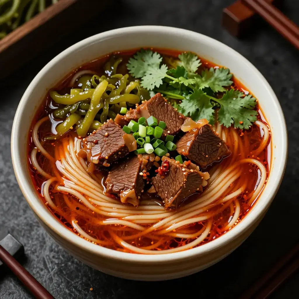 Hunan Niurou Mian (Hunan Spicy Beef Noodle Soup)