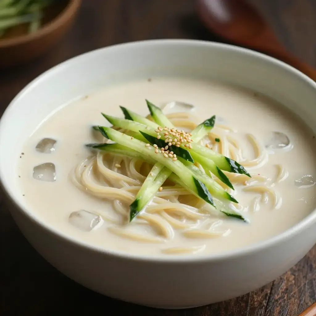 Kongguksu (콩국수 — Korean Cold Soybean Milk Noodles)