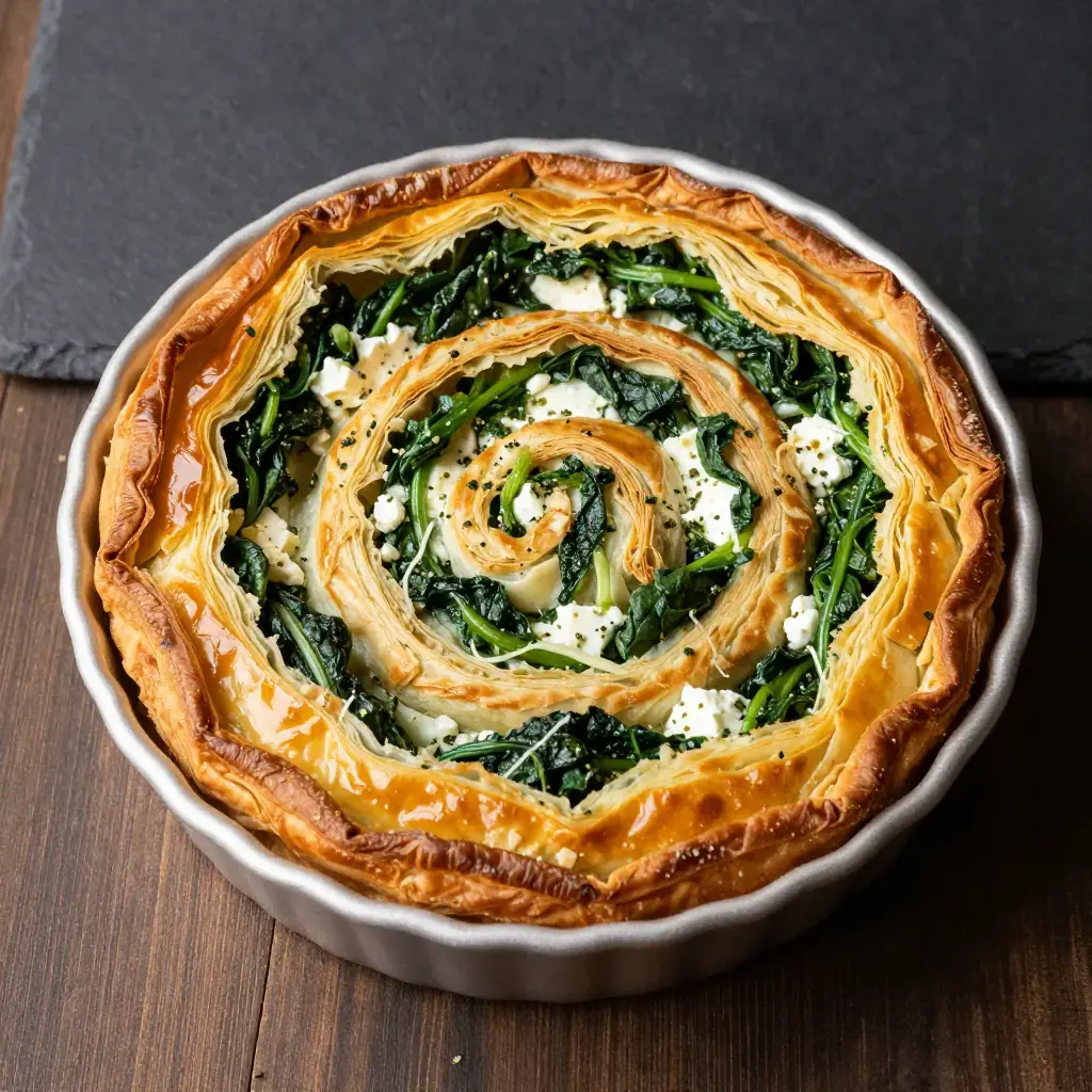 Pita Zeljanica (Пита Зељаница — Serbian Spinach and Cheese Filo Pie)