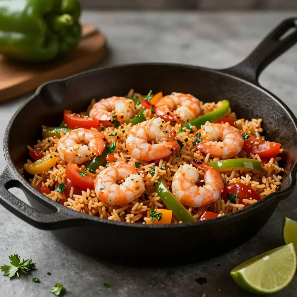 Arroz Salteado con Camarones (Cuban Stir-Fried Rice with Shrimp)