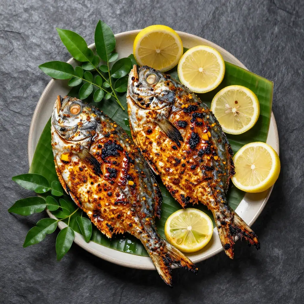 Chepala Pulusu Grilled Fusion (చేపల పులుసు గ్రిల్ — Andhra Tamarind Fish Grilled Fusion)