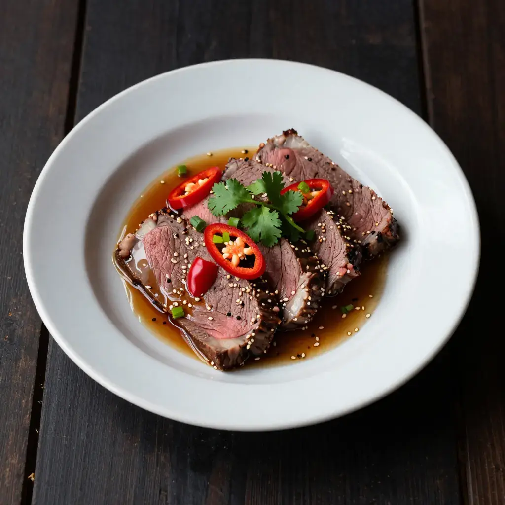 Hunan Liang Ban Pao Jiao Niu Rou (湖南凉拌泡椒牛肉)