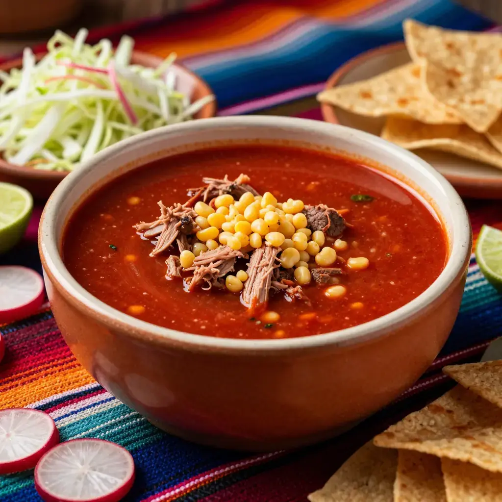 Pozole Rojo (Red Hominy Soup)