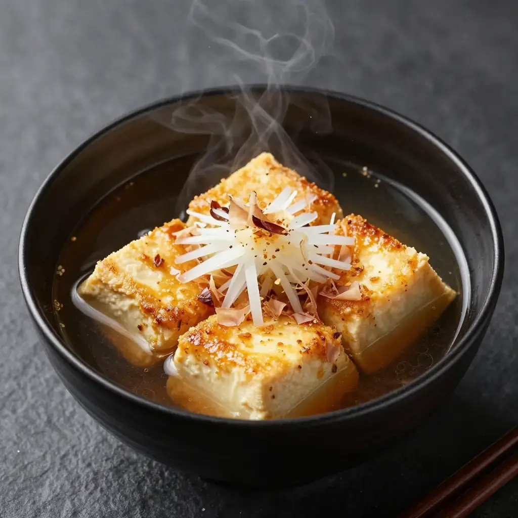 Agedashi Dofu (Deep-Fried Tofu in Dashi Broth)