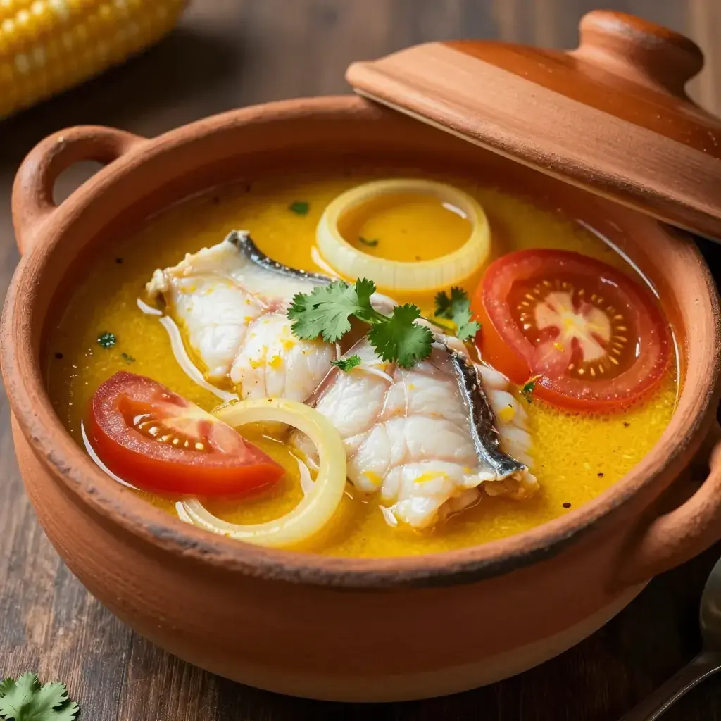 Sudado de Corvina (Peruvian Steamed Fish in Aji Sauce)