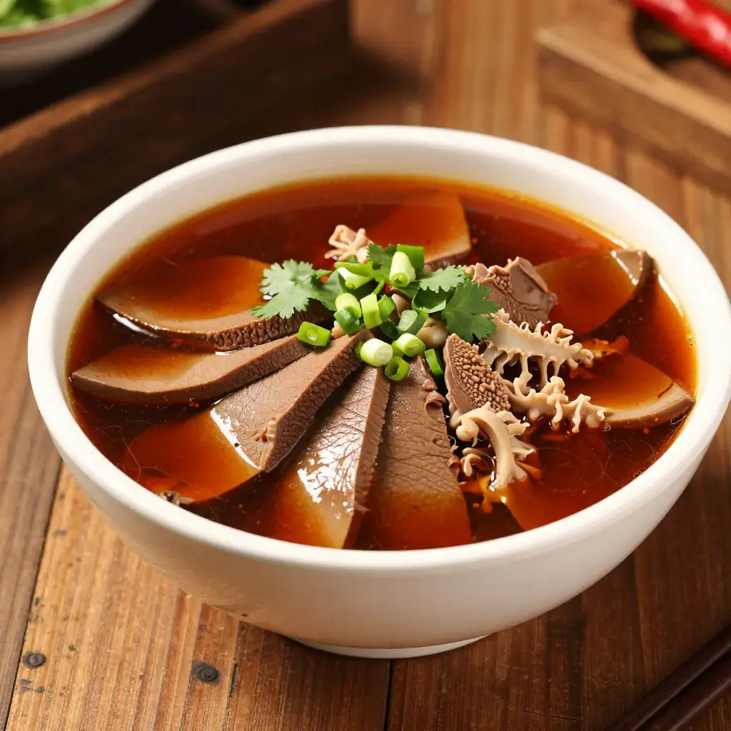 Fujian Sha Cha Yang Za Tang (福建沙茶羊杂汤 — Fujian Satay-Spiced Lamb Offal Soup)