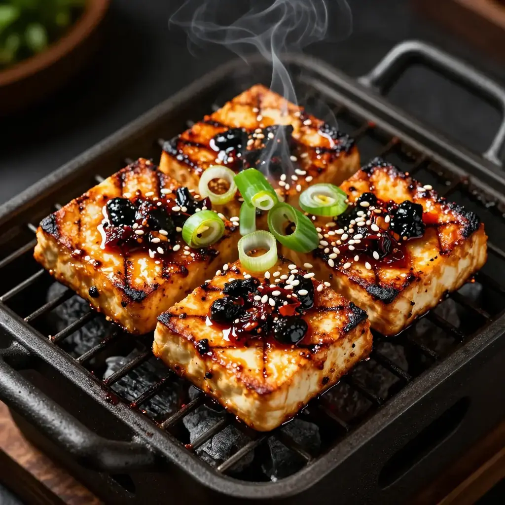 Hunan Shao La Lajiao Dou Fu (Hunan Grilled Chilli-Marinated Tofu)