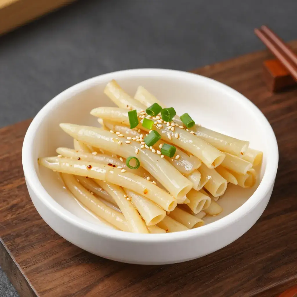 Doraji Namul (도라지나물 — Korean Seasoned Bellflower Root Salad)