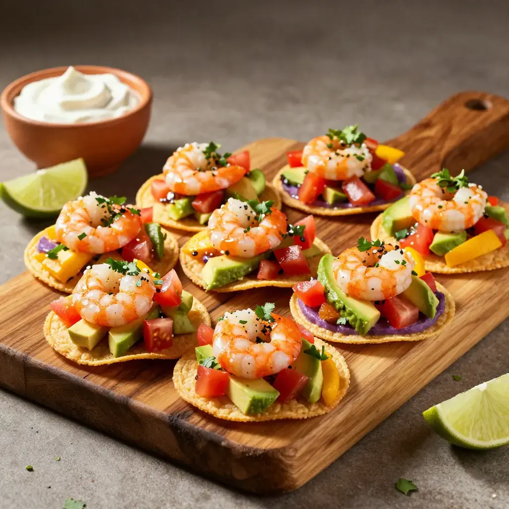Tostadas de Mariscos en Frío (Cold Seafood Tostadas)