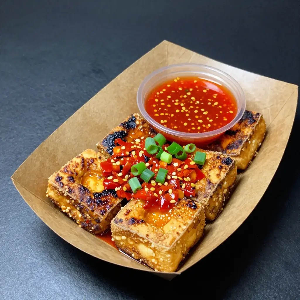 Hunan Zha Chou Dou Fu (Hunan Deep-Fried Stinky Tofu)