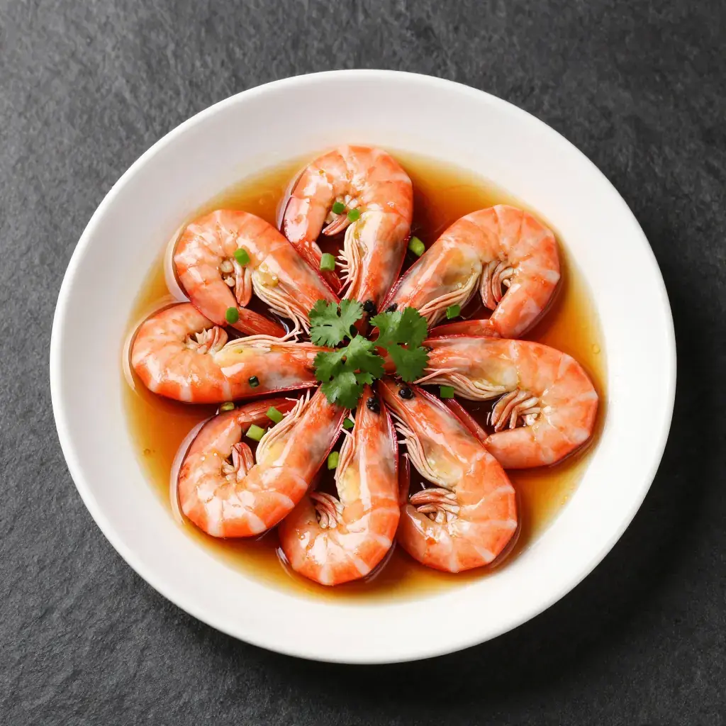 Sichuan Zheng Jiang Xia (四川蒸姜汁虾 — Sichuan Steamed Ginger Shrimp with Chili Oil)